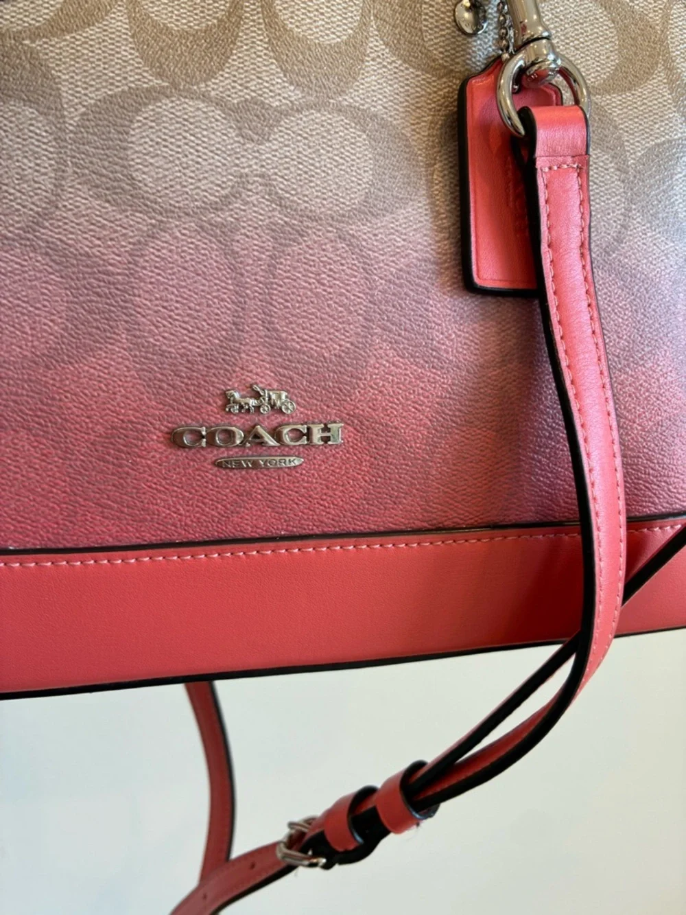 Coach Mini Sierra Satchel in Ombré Signature Canvas